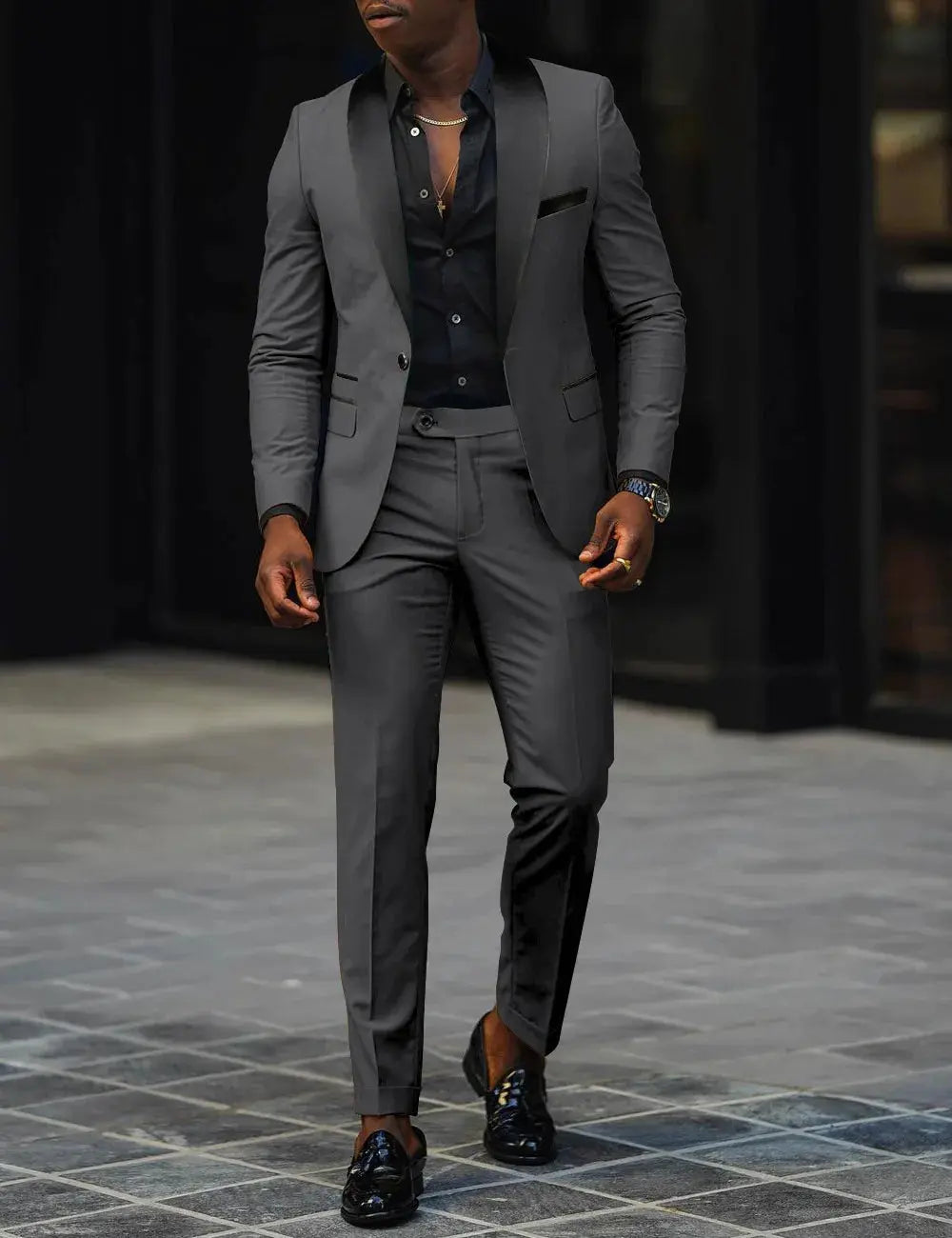 Close-up of the suit's stitching, highlighting its durable craftsmanship.