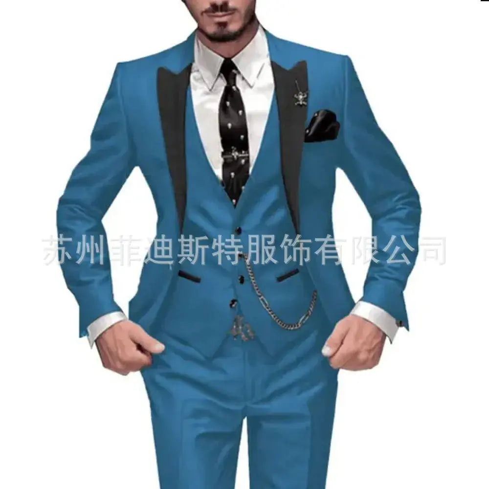 Close-up of the suit's stitching, showcasing quality craftsmanship.