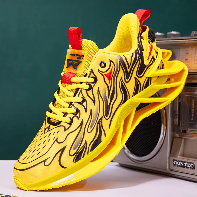 Breathe Easy sneakers in white showcasing their lightweight design for effortless movement.