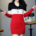 Casual chic look featuring the mini dress styled with autumn accessories.