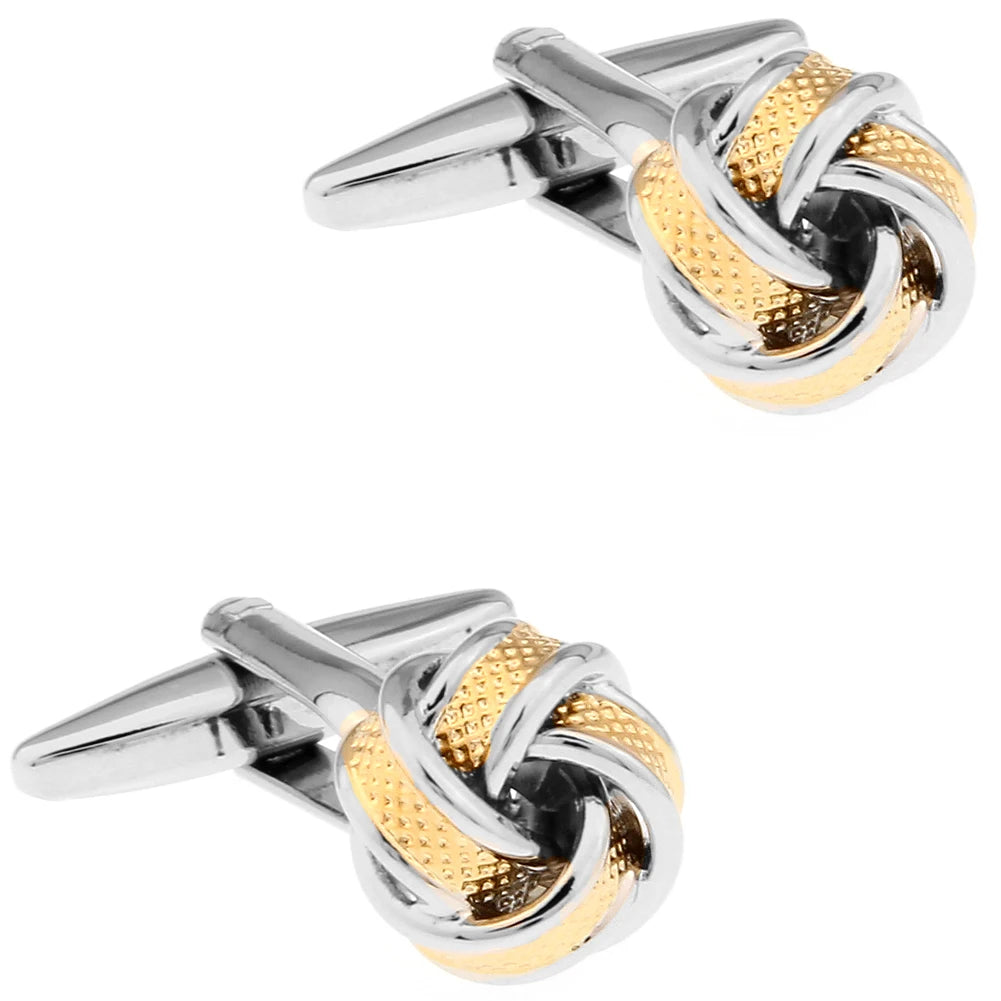 Durable stainless steel cufflinks, enhancing business attire with a classic touch.