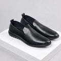 Top view of versatile slip-on shoes, combining sophistication and ease.