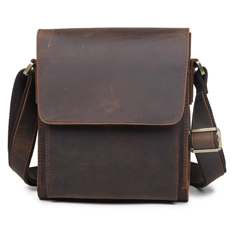 Vintage Genuine Leather Men's Messenger Bag