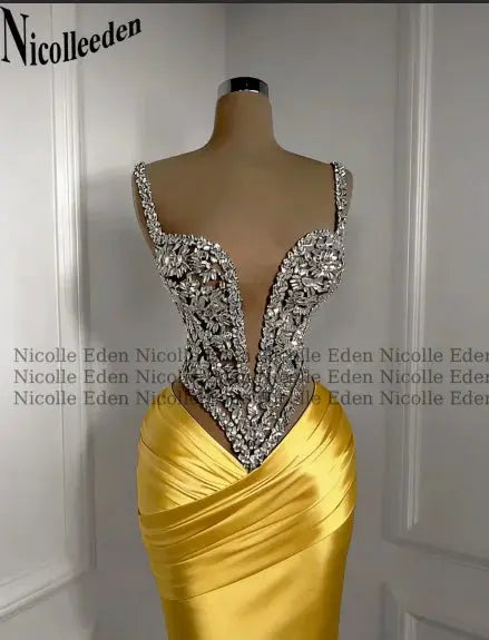Full-length view of the Rhinestone Gala Gown, perfect for formal occasions and grand entrances.
