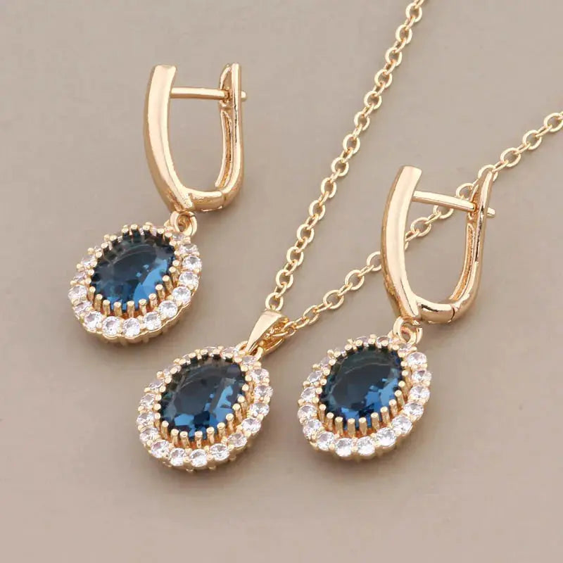Elegant copper necklace from the Glimmer in Twilight set, perfect for special occasions.