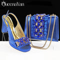 Radiant emerald heels with cushioned insoles for ultimate comfort.