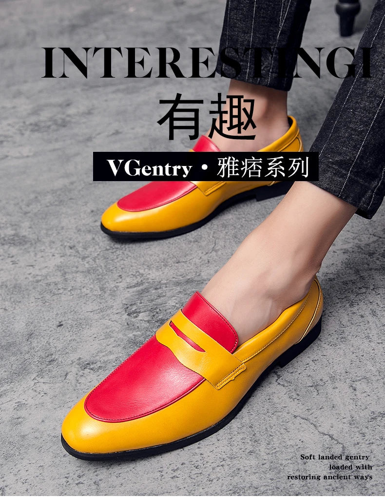 Waterproof leather loafers paired with chinos for business casual look