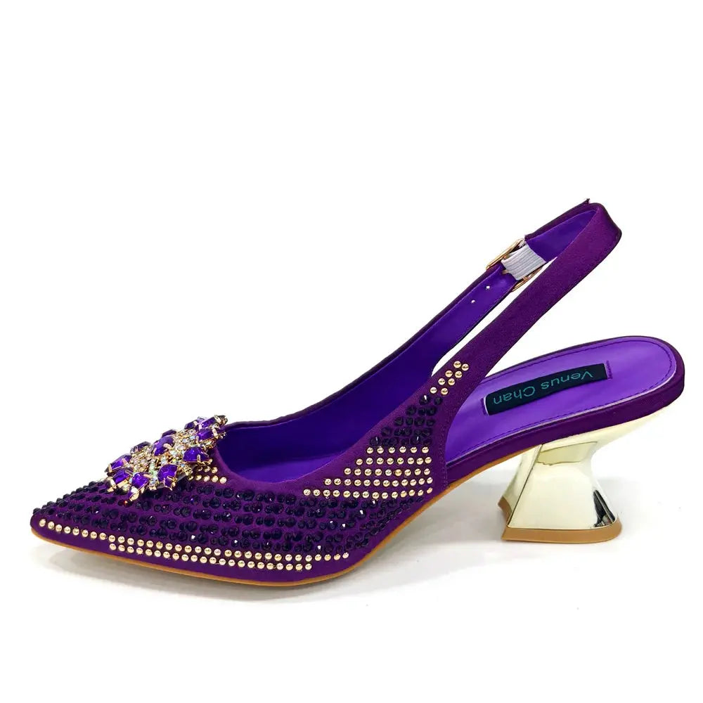 Elegant slingback heels designed for comfort and style at any event.