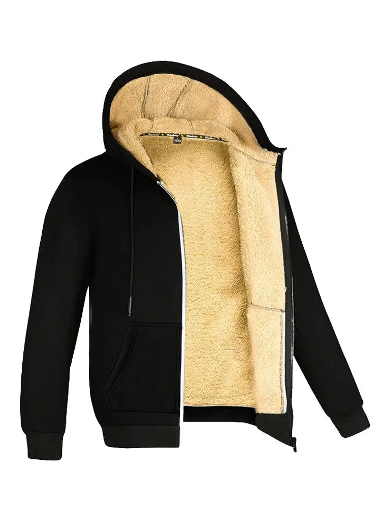 Women's hooded coat in charcoal gray, perfect for chilly winter outings.