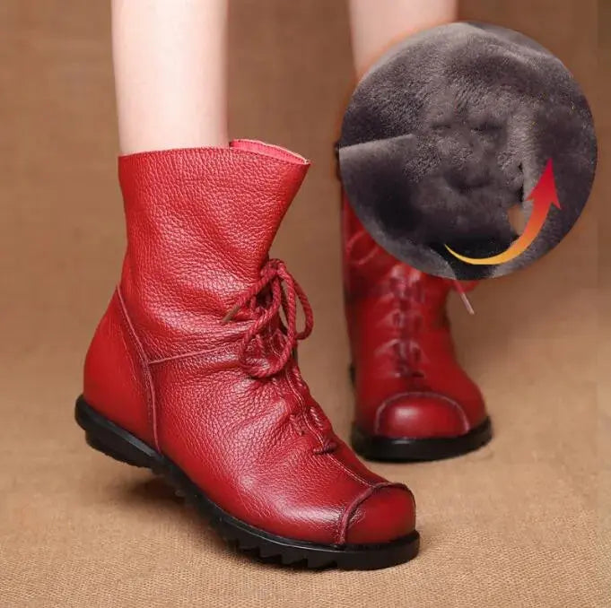 Cozy Enchantment boots with soft plush lining, ideal for all-day comfort during winter.
