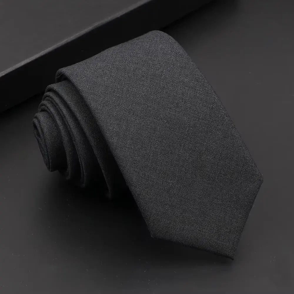Refined black tie, perfect for making a lasting impression.