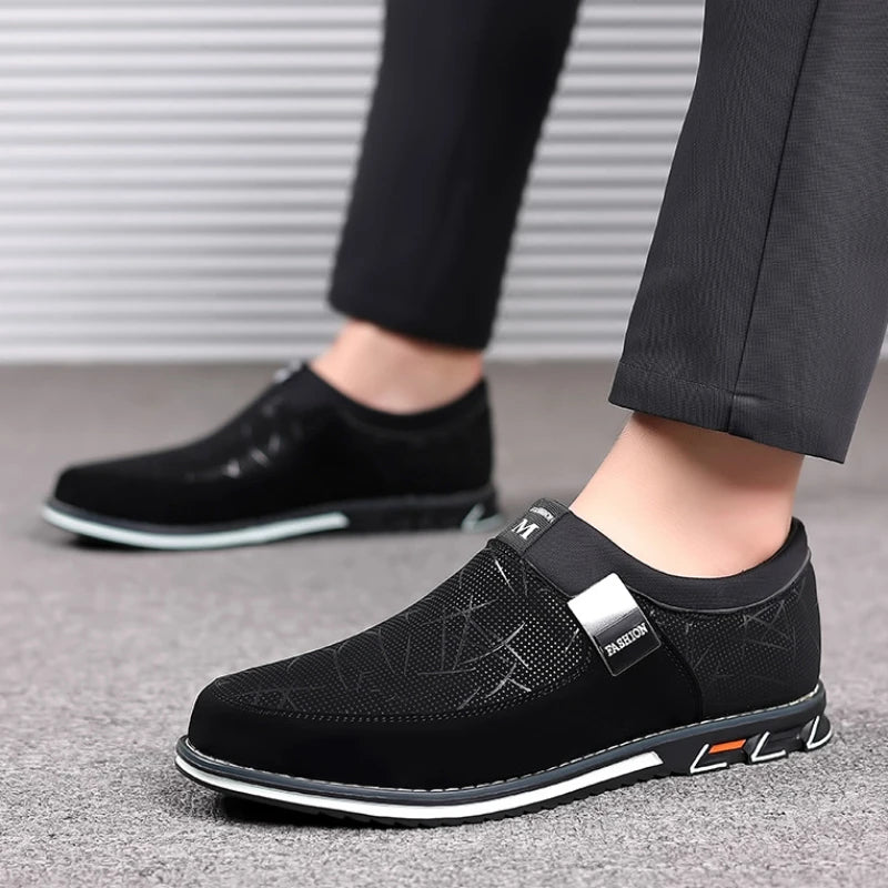 Versatile black loafers perfect for office and casual outings.