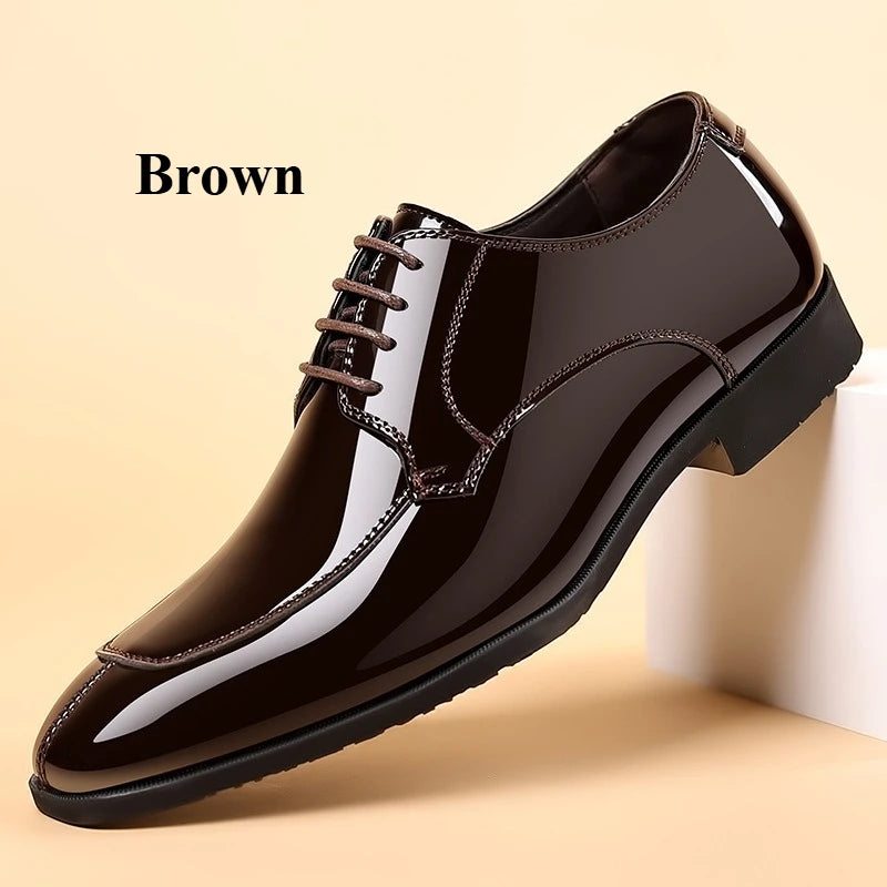 Comfort-fit dress shoes featuring soft sole technology for all-day wear.