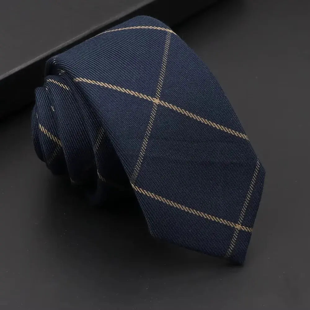 Premium cotton black tie, offering a touch of luxury for special occasions.