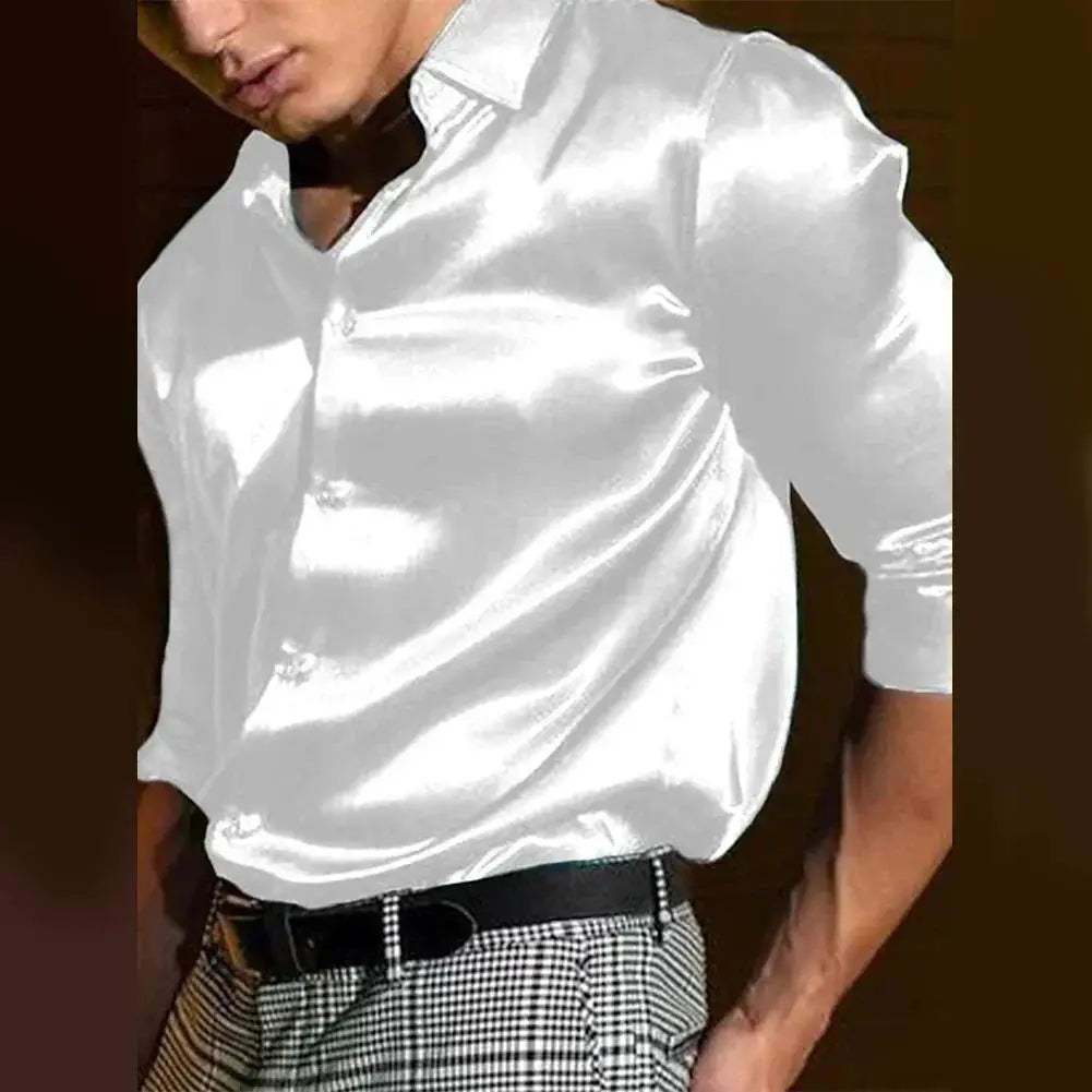 Elegant long sleeve shirt in rich color, emphasizing comfort and style.