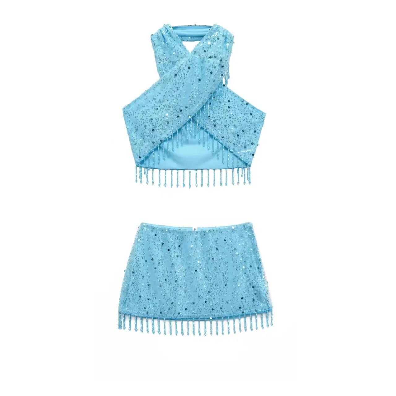 Versatile ensemble styled for a chic social gathering, showcasing sophisticated elegance.