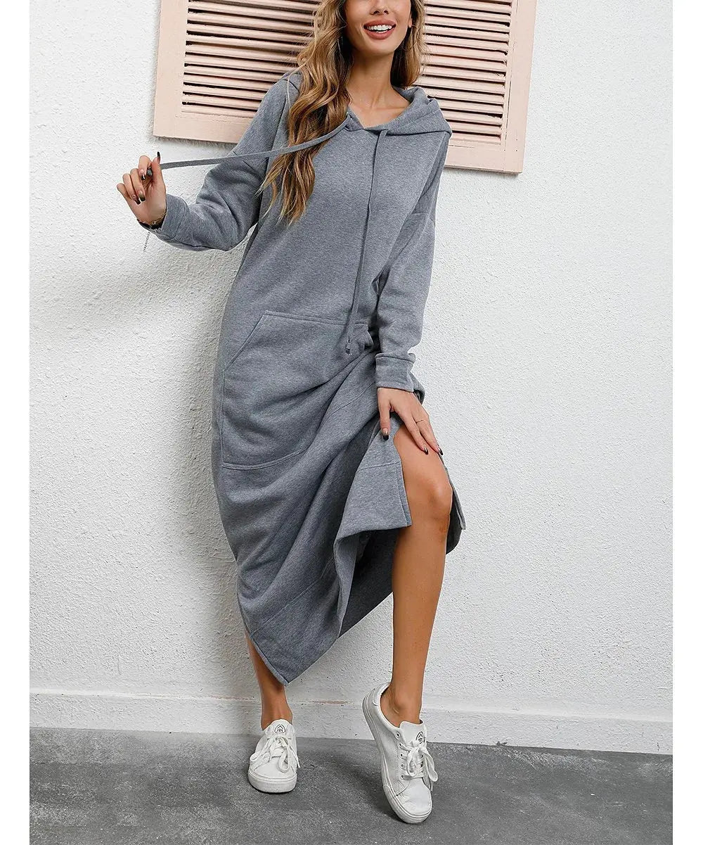 Modest modern outfit: hooded Kaftan with subtle stretch for graceful movement.