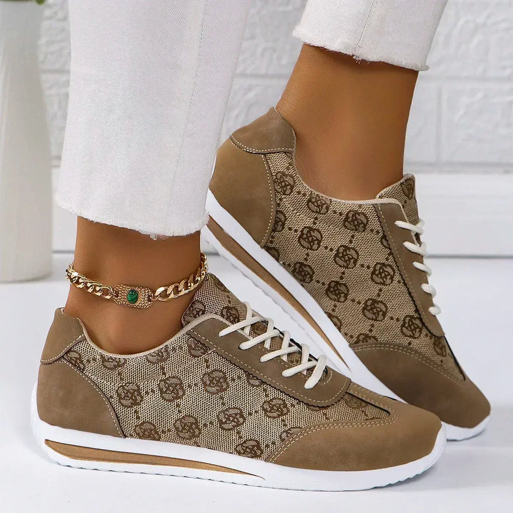 Floral Fantasy Sneakers in vibrant colors with a chic floral pattern for spring fashion.
