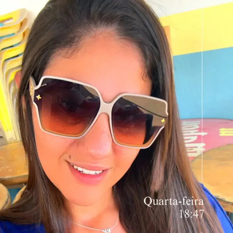 Close-up of polarized lenses reducing glare in stylish UV block sunglasses.