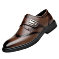 Durable black leather dress shoes ideal for boardroom and professional settings.