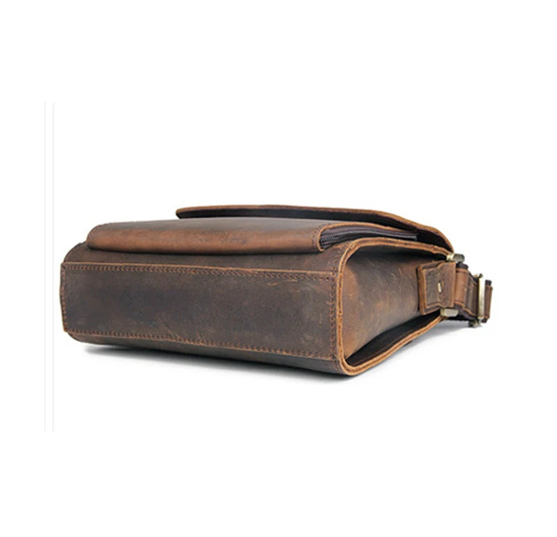 Vintage Genuine Leather Men's Messenger Bag
