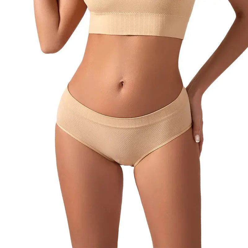 Flat lay of colorful leak-proof period panties, highlighting their comfortable design and fabric.