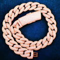 Elegant gold Cuban chain necklace, ideal for upscale social gatherings and events.
