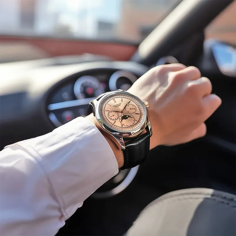 Timeless Precision watch featuring a numberless dial for modern sophistication.