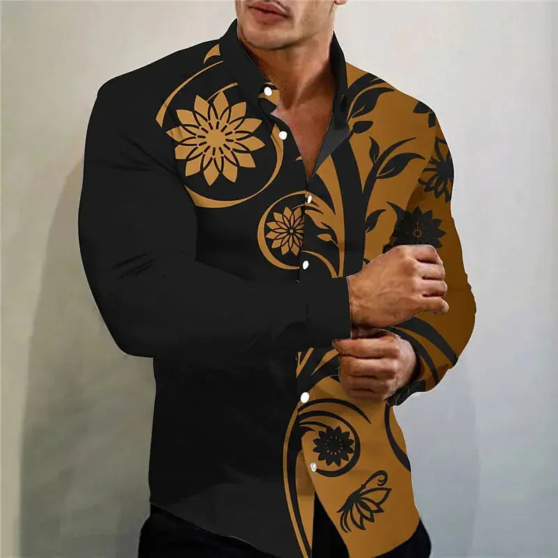 Model wearing the Command the Room Silk-Blend Shirt in a boardroom setting.