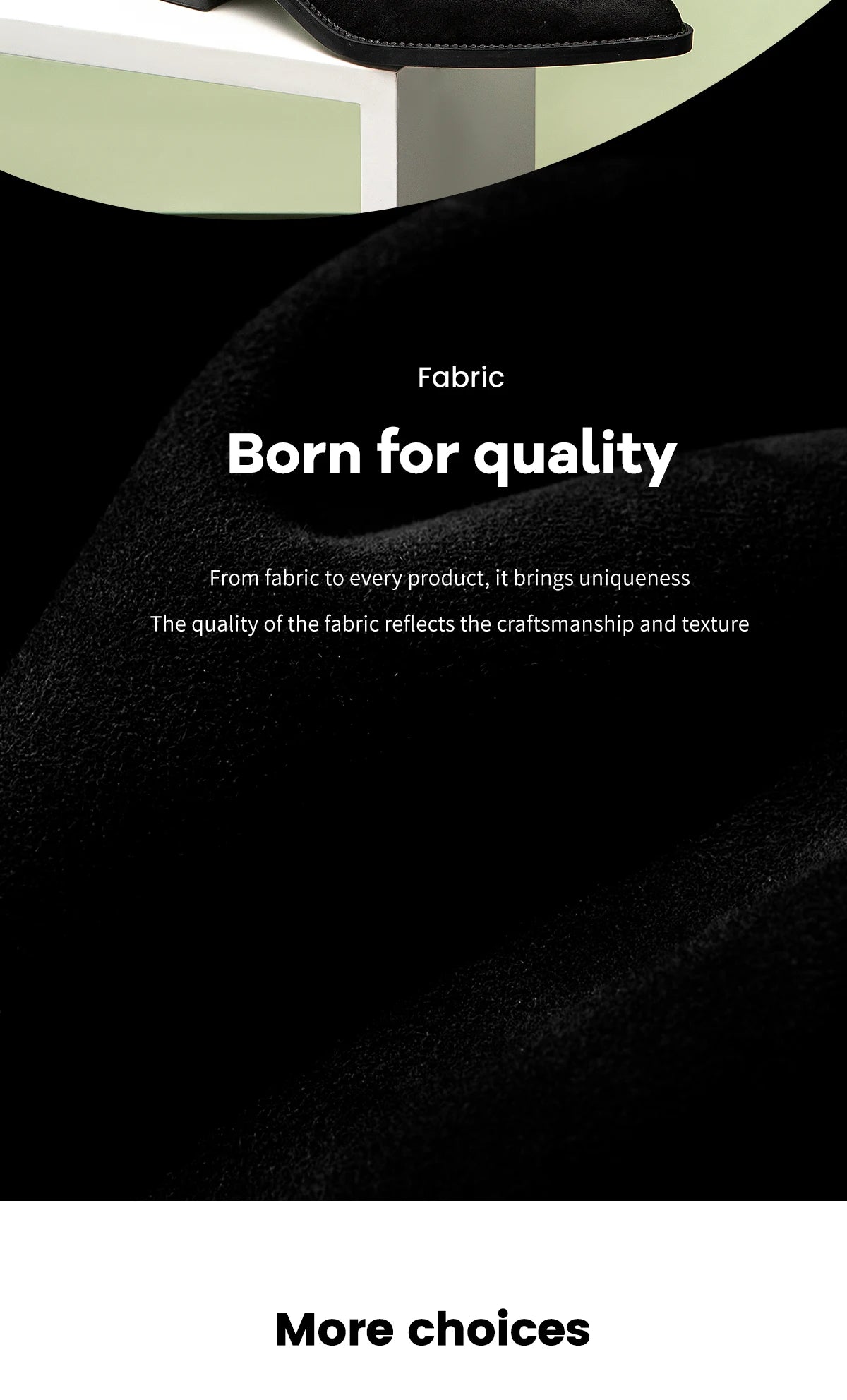 Black flat boots featuring slouched shaft and advanced water-resistant technology