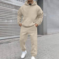 Close-up of Men's Leisure Suit fabric, highlighting soft polyester and easy care features.