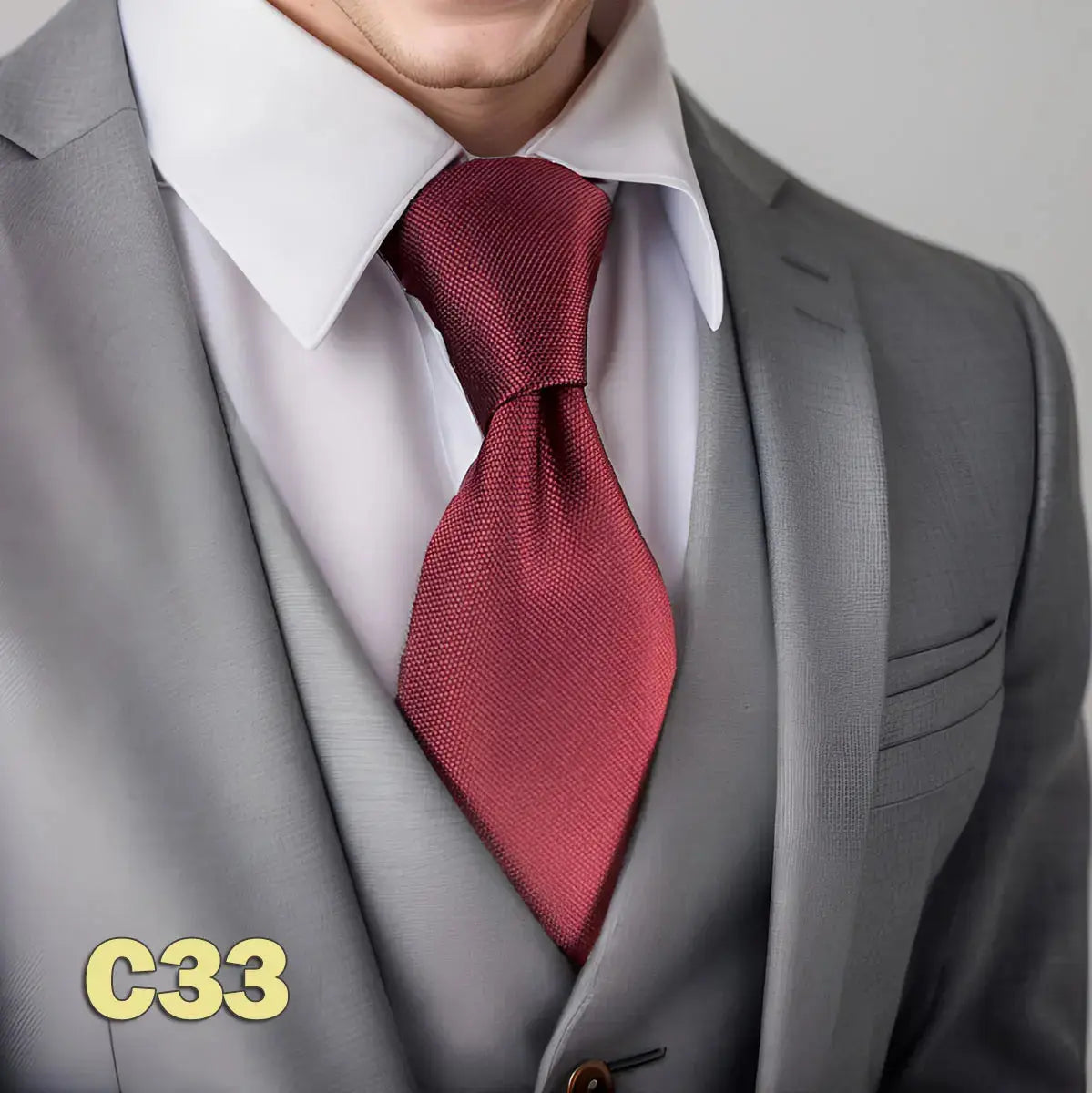 Chic pink tie with vibrant colors, perfect for standout business attire.