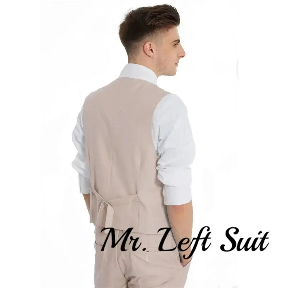 Model showcasing the sharp tailored suit set at a corporate event.