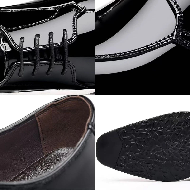 Versatile men's dress shoes transitioning seamlessly from formal to casual events.