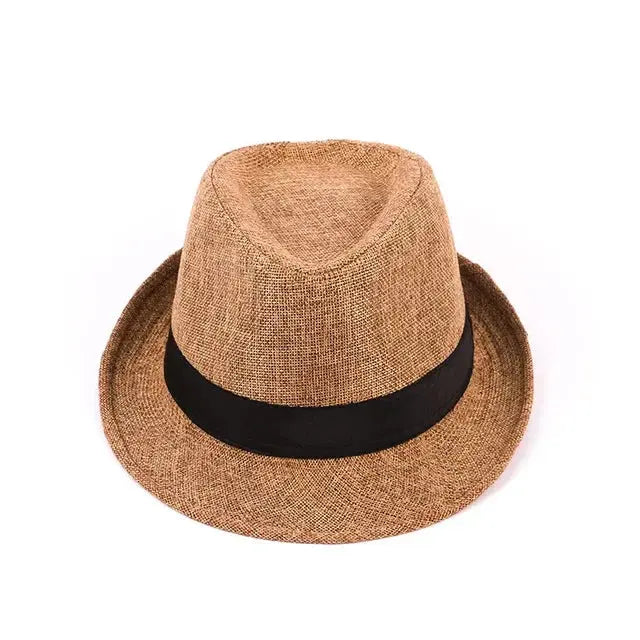 Versatile men's fedora offering year-round comfort and stylish sun protection.
