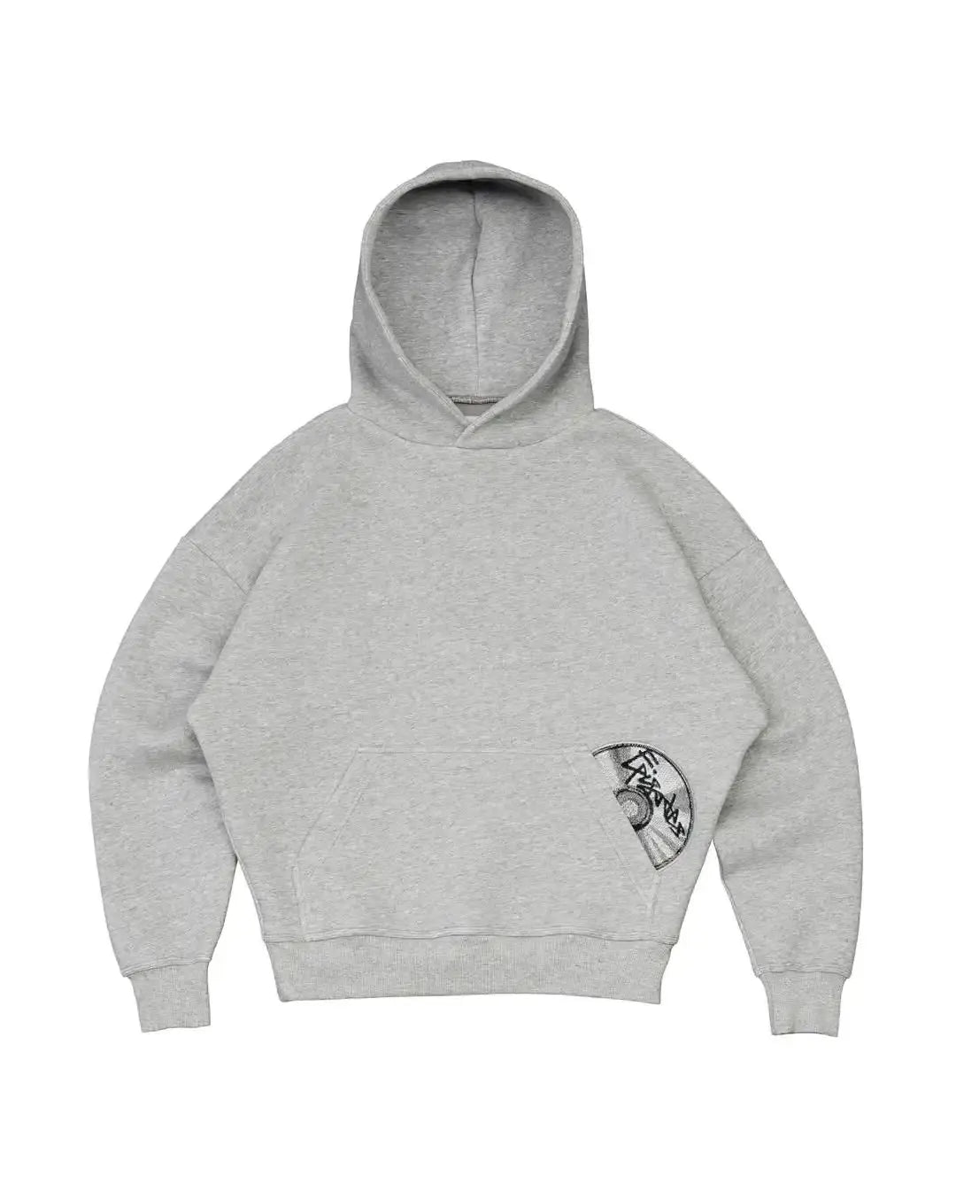 Urban Pulse Tracksuit in grey, featuring smooth zipper fly and comfortable streetwear design.