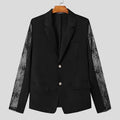 Black blazer in various sizes, from S to 5XL, designed to flatter every body type.
