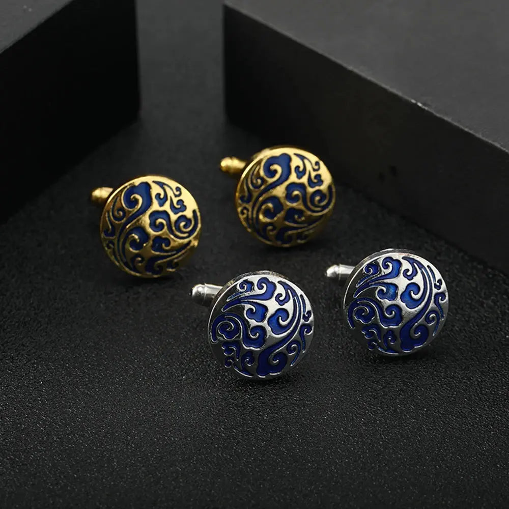 Elegant Yin Yang cufflinks displayed in a gift-ready box.