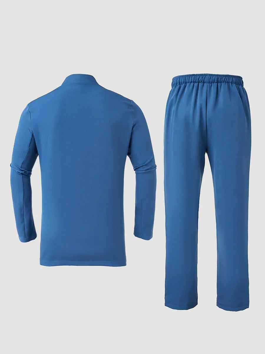 Men's African Kaftan 2-Piece Set – Long Sleeve Blouse & Pants