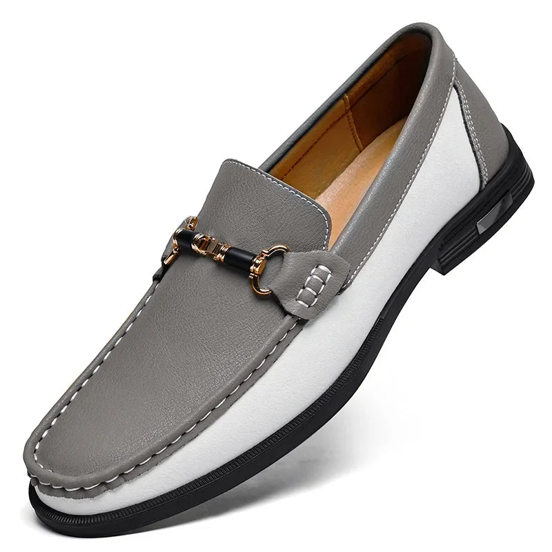 Classic leather moccasin loafers combining timeless style with modern comfort