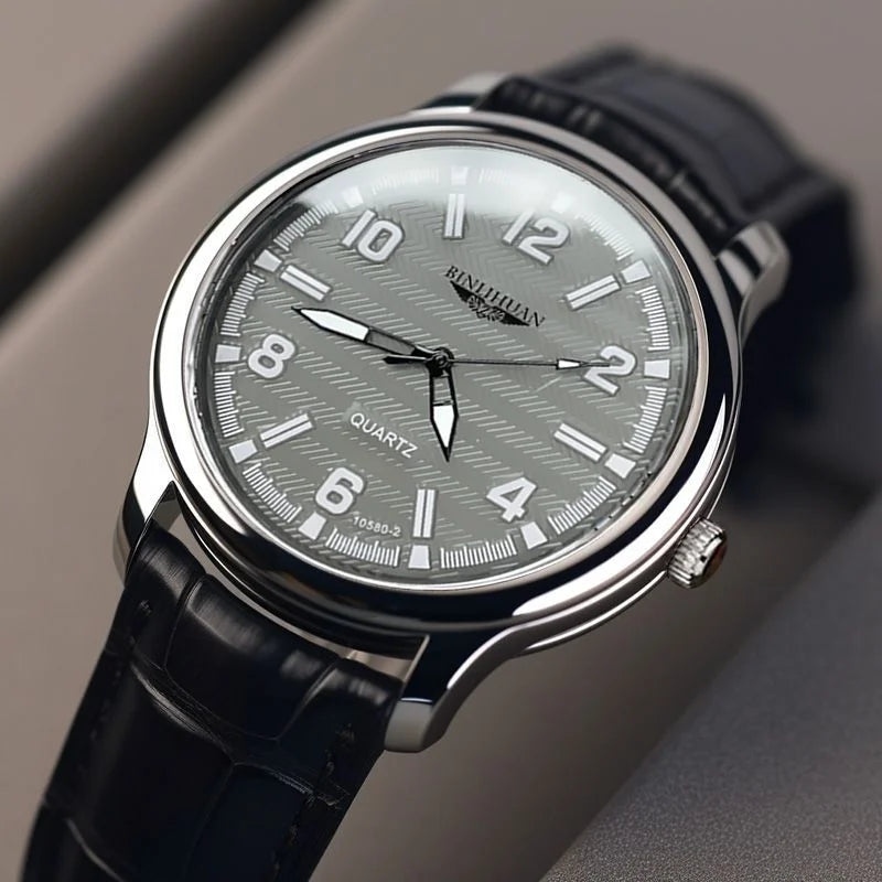 Water-resistant watch displayed near a splash of water, showcasing durability.