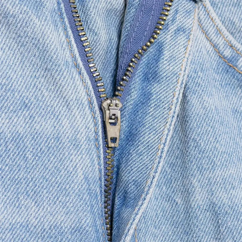Back view of high-waisted wide-leg jeans, highlighting flattering silhouette.