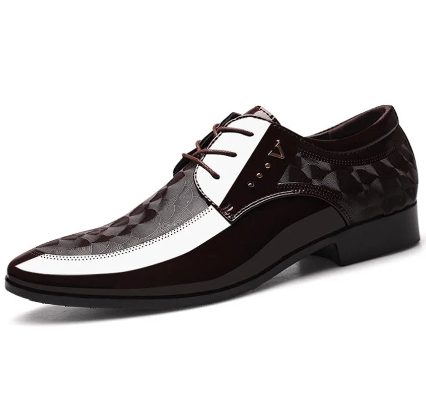 Performance dress shoes in sleek black, perfect for any occasion.