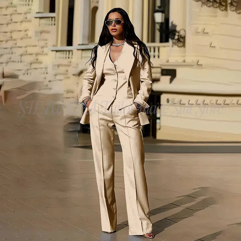 Navy blue suit pieces arranged for a stylish display.