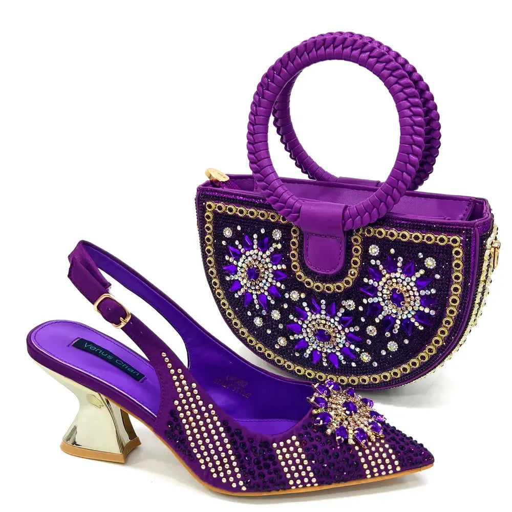 Detail shot of the heel's craftsmanship, highlighting designer elegance.