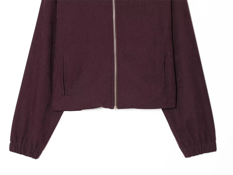 Model wearing Autumn Whisper set, showcasing luxe comfort and relaxed fit.