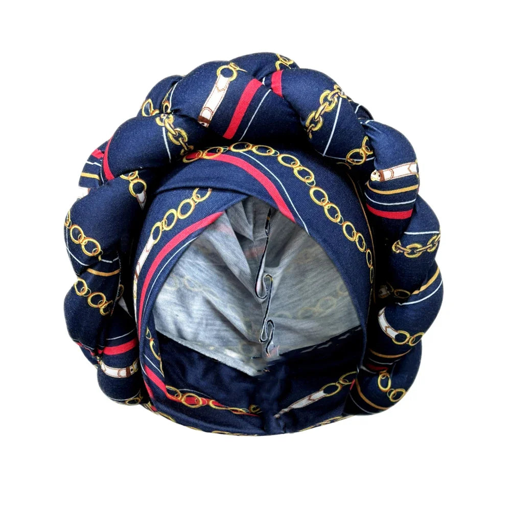 African Women Turban Cap & Big Braid Head Wrap