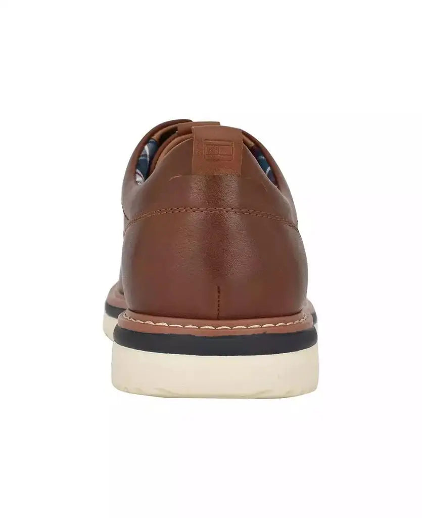 Men's cognac leather oxfords with premium construction and versatile design for office to evening wear