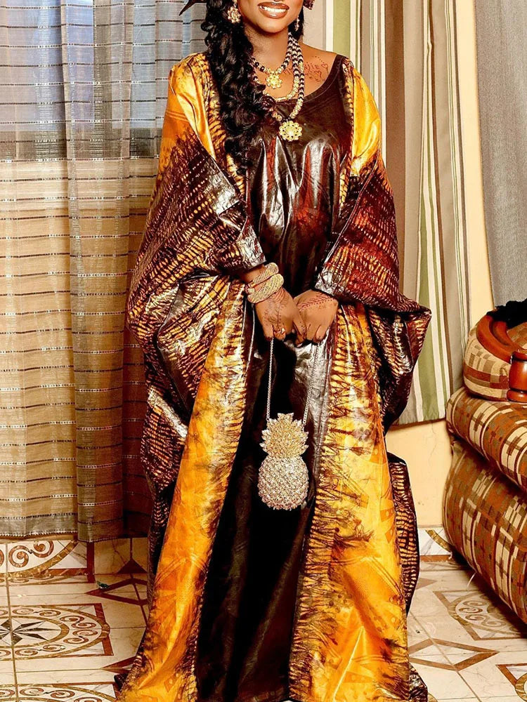 African Festival Printed Traditional Wedding Party Gown