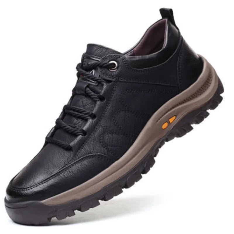 Top view of breathable Trailblazer Sneakers highlighting all-terrain rubber outsoles.